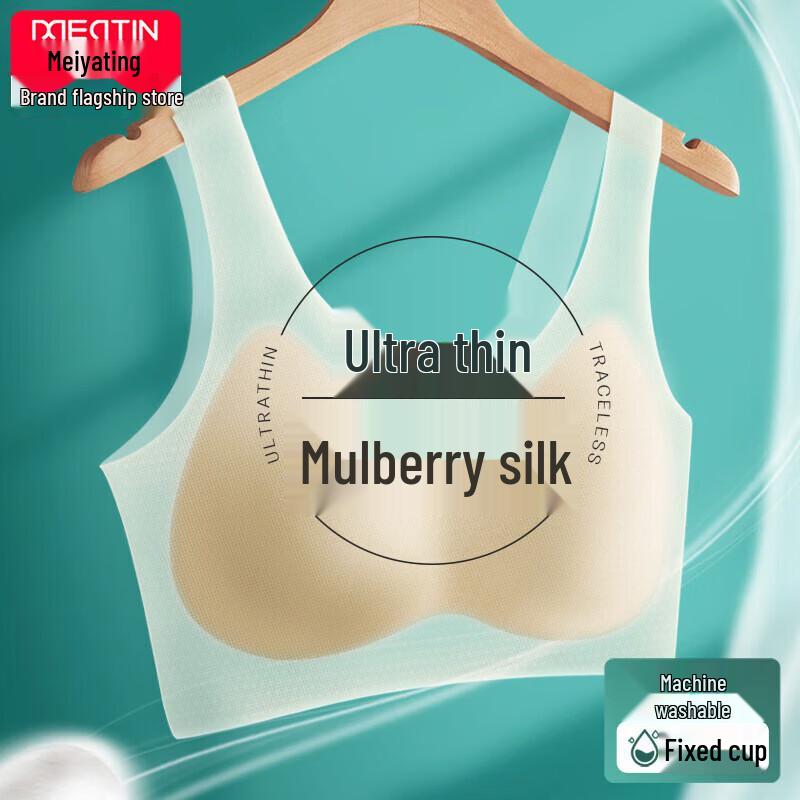 Women s Seamless Wire-Free Gathering Bra L