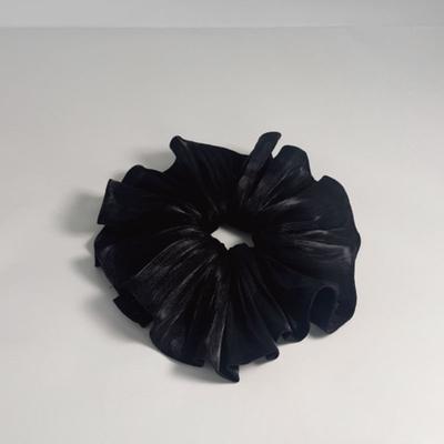 Objet213 Classic Silk Black Scrunchie