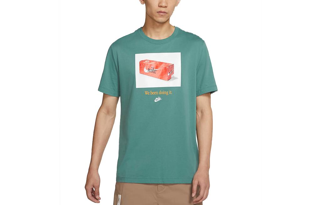 Nike T Shirt Men's Peacock Green DJ1390-361