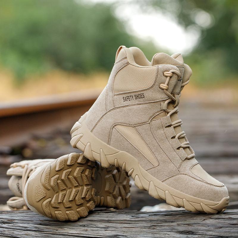 Indestructible Steel Toe Work Boots Safety Shoes Men Puncture-Proof Sneakers Male Footwear Shoes Hiking Non Slip Work Shoes