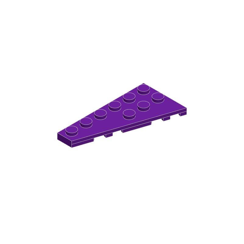 50pcs 54384 Wedge Plate 6 X 3 Left Bricks Collections Bulk Modular GBC Toy For Technical MOC Set Buildings Blocks Compatible