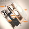 For iPhone 16 Pro Case PU Covered Metal Boardless Phone Back Cover with Kickstand