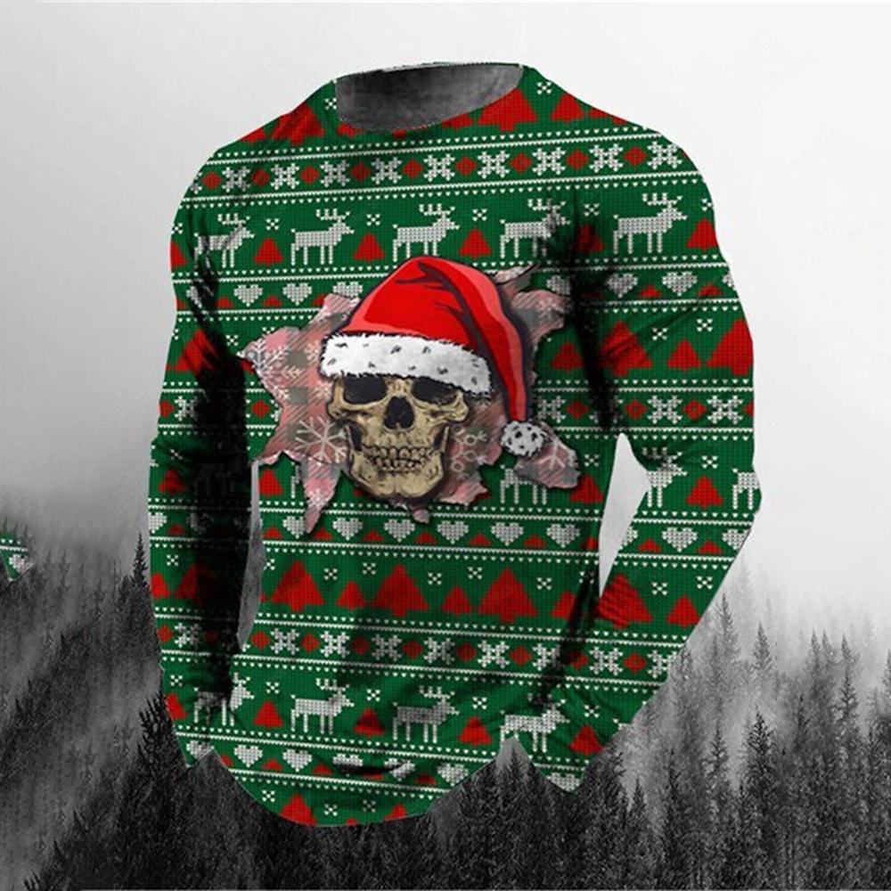Men's Long Sleeve Graphics No Hunting Animals Leisure Sports Outdoor Sports T-Shirt Fitness Retro Classic Long Sleeve Top
