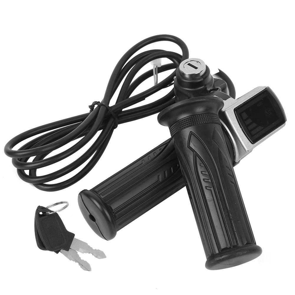 Multifunction Throttle Grip 36V Electric Quantity Battery Indicator Electric Door Lock