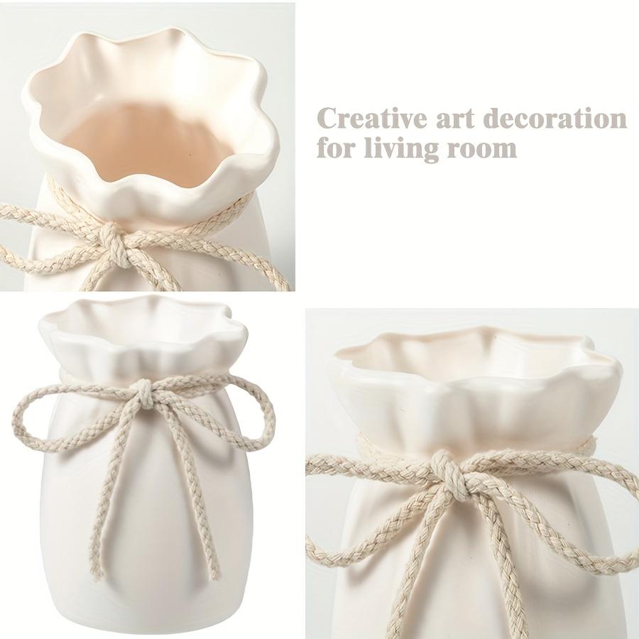 1 Stück, Böhmischer Stil Heimdeko Plastikvase, Europäischer Stil Schilfvase für Hochzeit, Esstisch, Wohnzimmer, Büro, Schlafzimmer - Dekoratives Geschenk