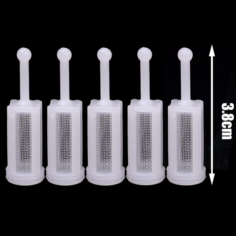

Car Paint Spray Gun Filter Replaceable Nylon Fine Mesh Filters Anti Clogging Paint Feed Nozzle for Automotive Detailing Graffiti 5pcs