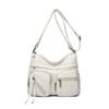 Bolso de Hombro Único para Mujer con Múltiples Bolsillos, Bolso de Mano Suave, Bolso Cruzado Informal, Bolso Retro Tipo Mamá para Mujer