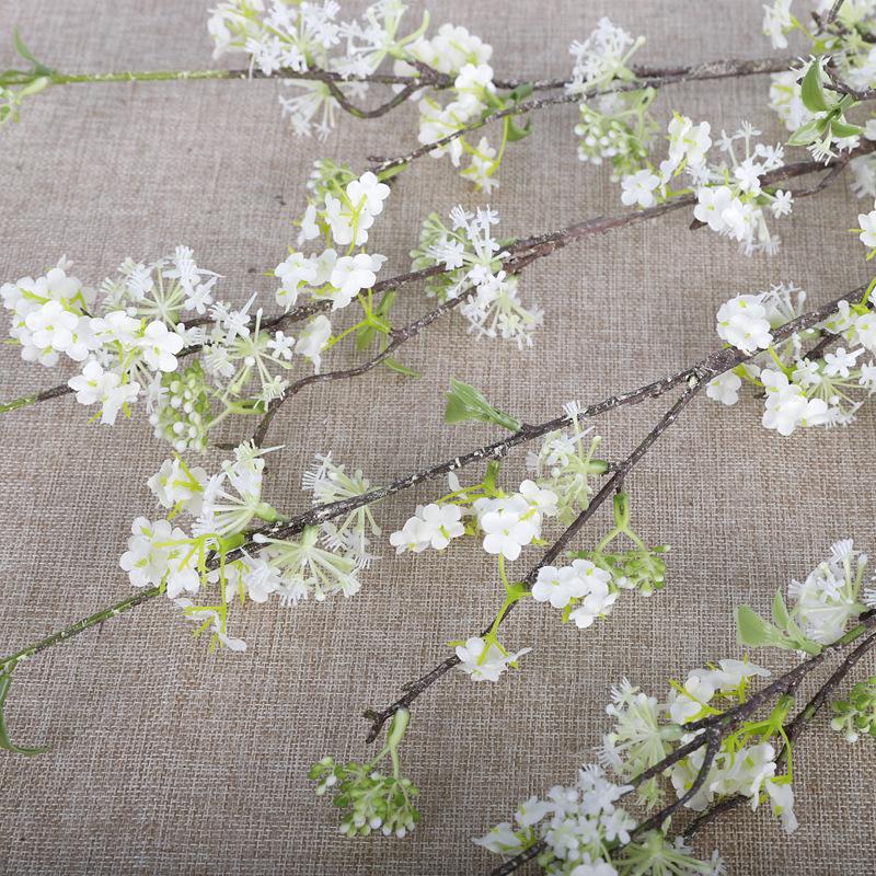 Simulation Snow Willow, Snow Spring Flower Fake Bouquet High-end Ornament Decoration Peach Blossom Simulation Flower