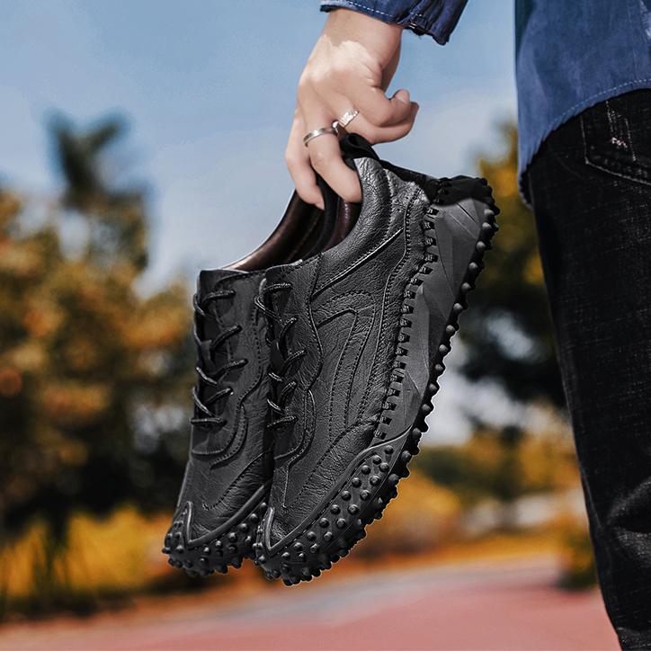 Men's Handmade Casual Leather Shoes Large Size 39-46