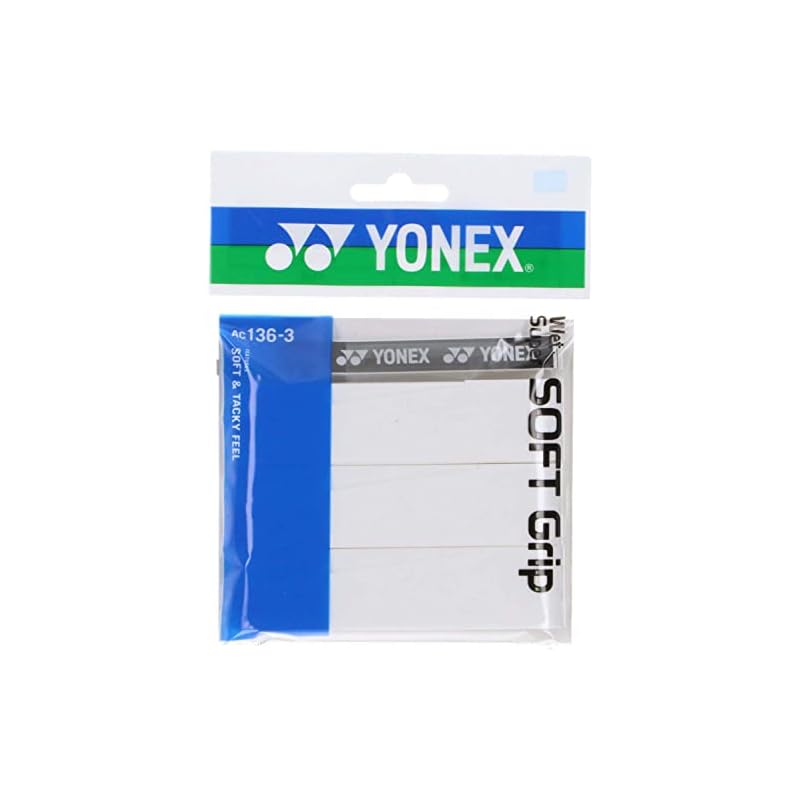 YONEX Wet Super Soft Grip (Pack of 3) AC136-3 011 White