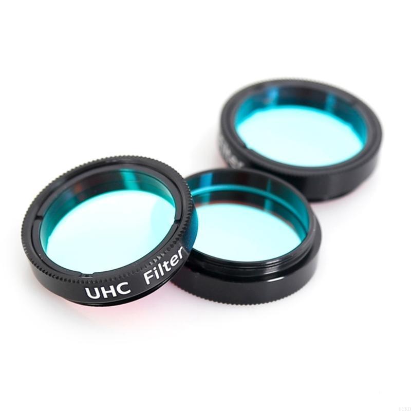 62KD Convenient UHC Filter for 1.25" Telescopes for Clearer Planet Views, Perfect for Astrophotography Good Surfaces Precise