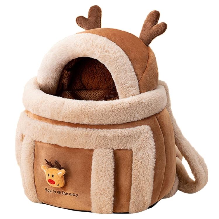 Cats Shoulder Bag Cats Furry Carriers Backpacks Bag with Top Opening Carriers L