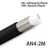 3AN 4AN 6AN 8AN 10AN Universal E85 Fuel Hose Oil Gas Cooler Line Pipe Tube ide PTFE Nylon Stainless Steel Braided Line 1M/2M/