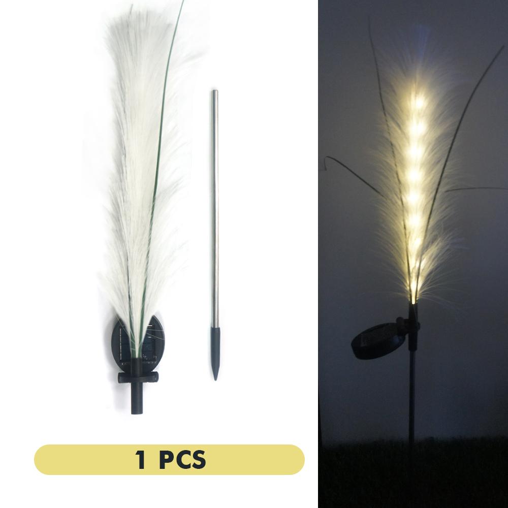 LED Solar Reed Lamp Garden Landscape Light Outdoor Waterproof Lawn Light Yard Christmas Decoration Path Lighting Decoration