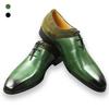 Fashion Green Classic Men Shoes  Leather Formal Casual Wedding Party Lace Up Oxfords Big Size Suede and Split Leather Footwear For Males