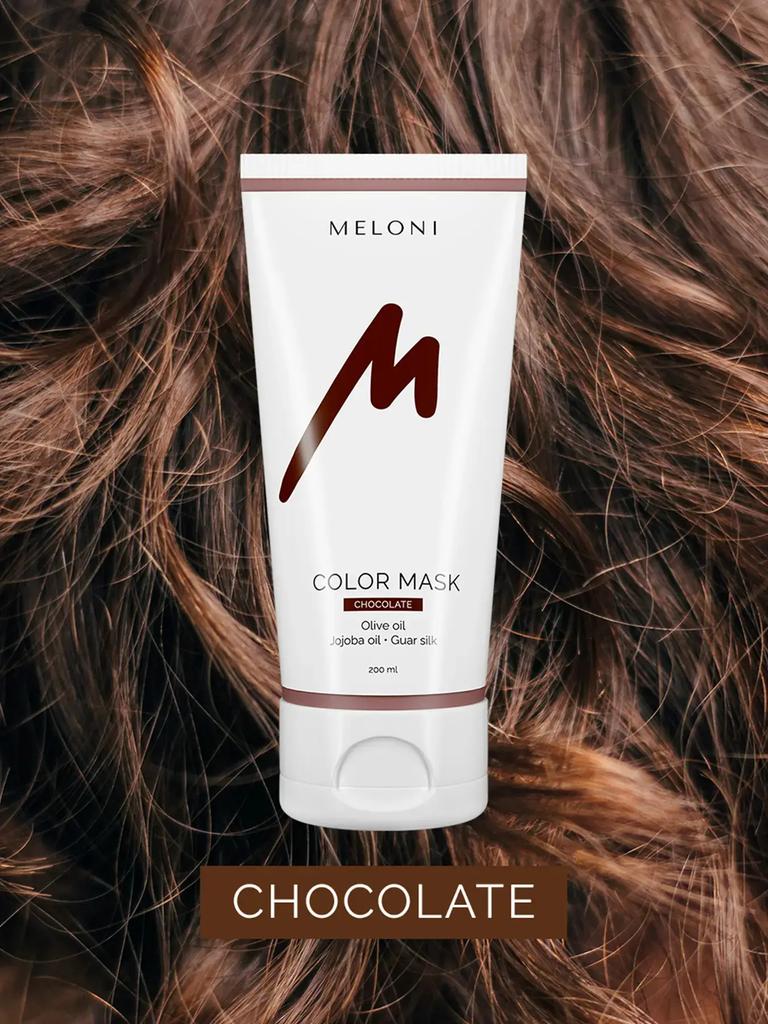 Masque nuanceur pour cheveux Chocolat Color Mask Chocolate Meloni 200 ml