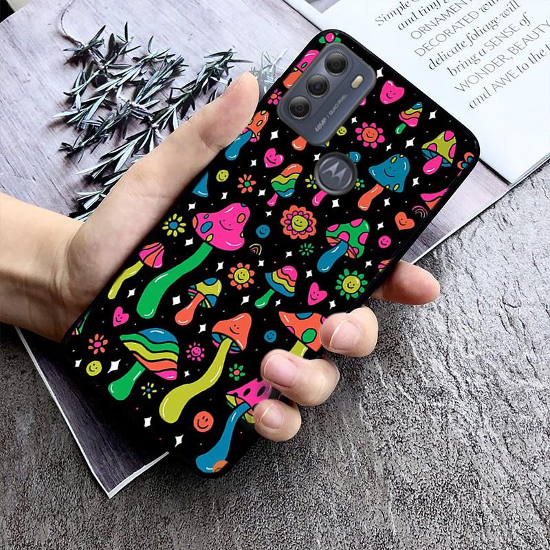 Trippy Mushroom Wizard Phone Case For Motorola G84 G22 G32 G34 G52 G10 G20 G30 G60 G60S G13 G50 G54 G62 G53 G72 G85 G24 Power