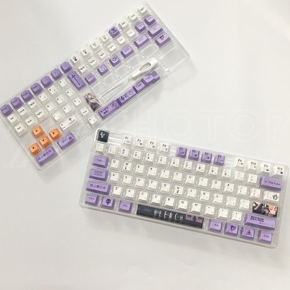 134key Keycap Set Hot New Japen Style Anime PBT Keycaps Full Keyset Fit Mechanical Keyboard Custom Cute Key Caps