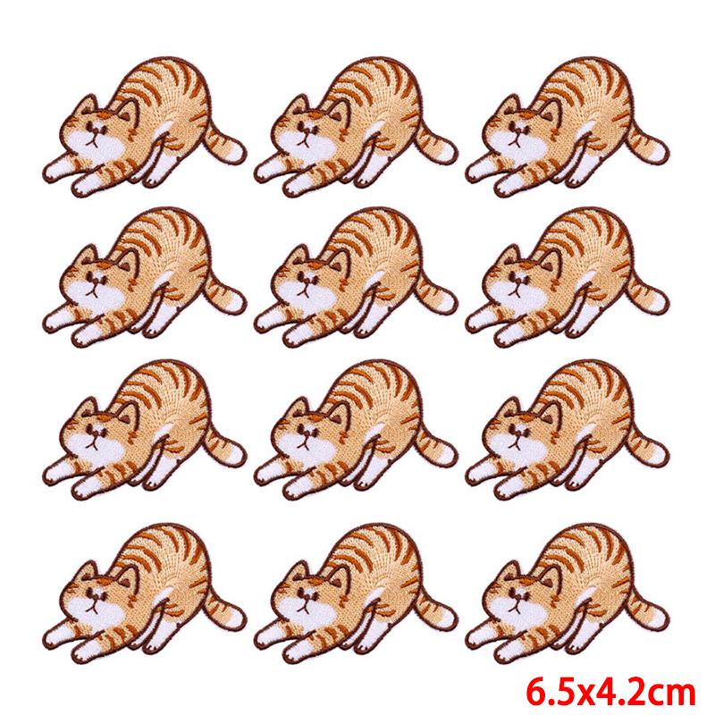 10 teile/los Großhandel Stickerei Patch Eisen Auf Patches Für Kleidung Patches Auf Kleidung Jacken Dekor Applikation Nähen Liefert