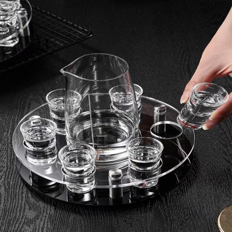 Handcrafted Whiskey and Shot Glass