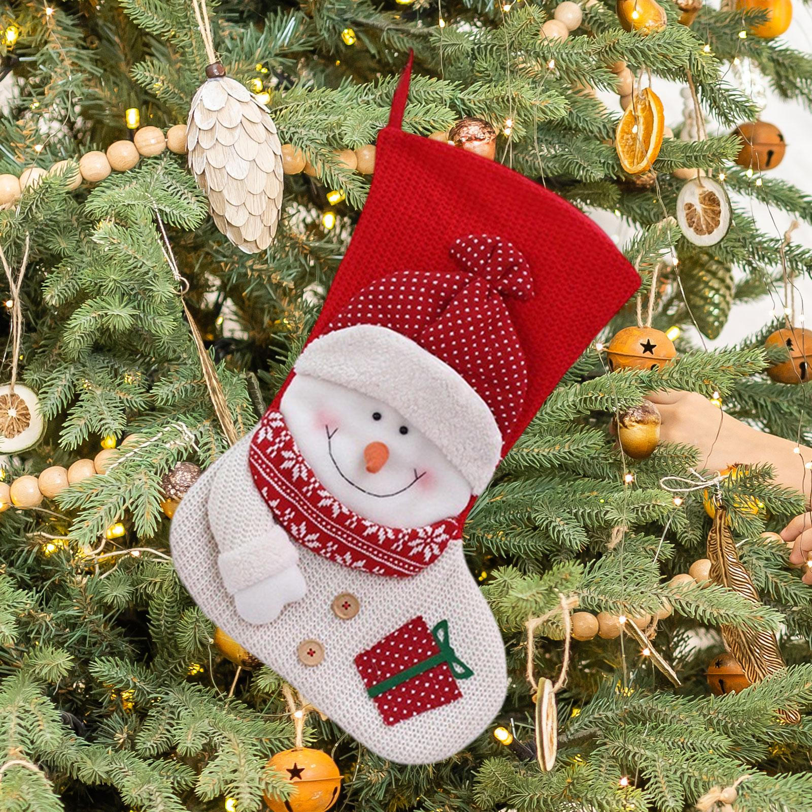 

Рождественский чулок, подарочный пакет для носков, сувениры для вечеринок, рождественский каминный носок для праздника на стену Snowman