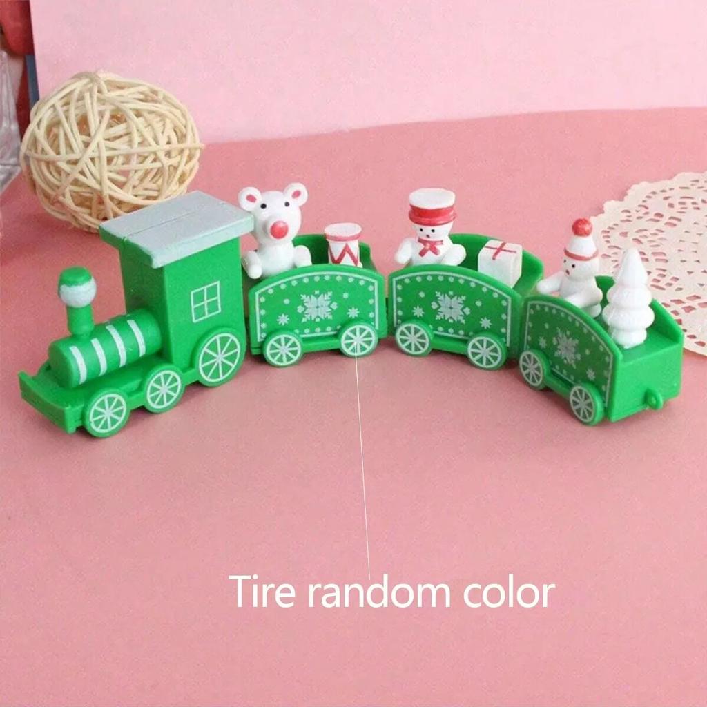 Mini Christmas Train Plastic Christmas Train Toys Christmas Decorations for Home 2025 Cristmas Ornament Gift Happy New Year 2025