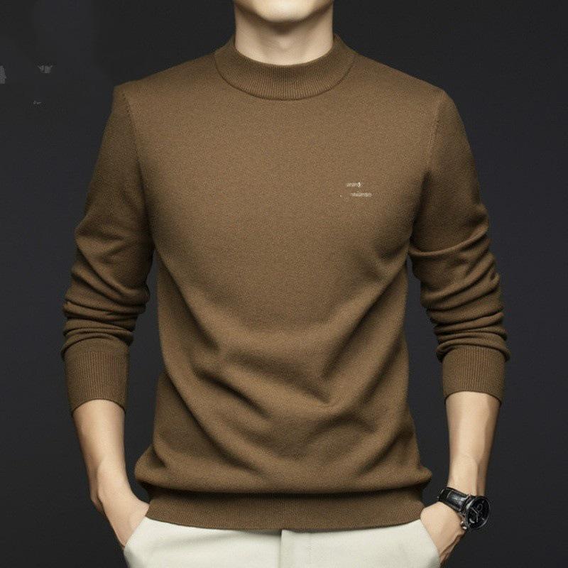 Men s Thick Knit Long Sleeve Sweater - Casual Winter Warm Base Layer XL