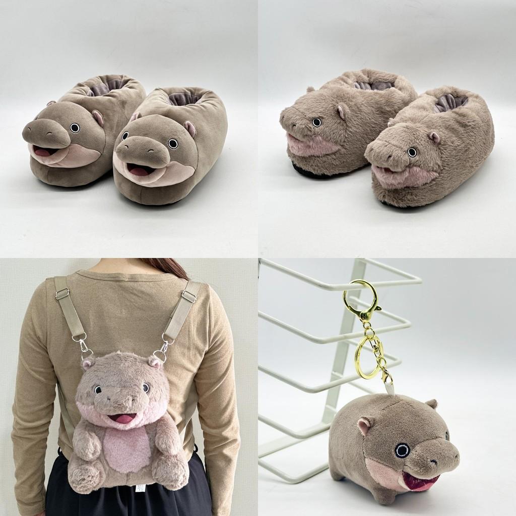 Plush Deng Moo Backpack Stylish Simple Warm Slippers Cartoon Pendant Cartoon