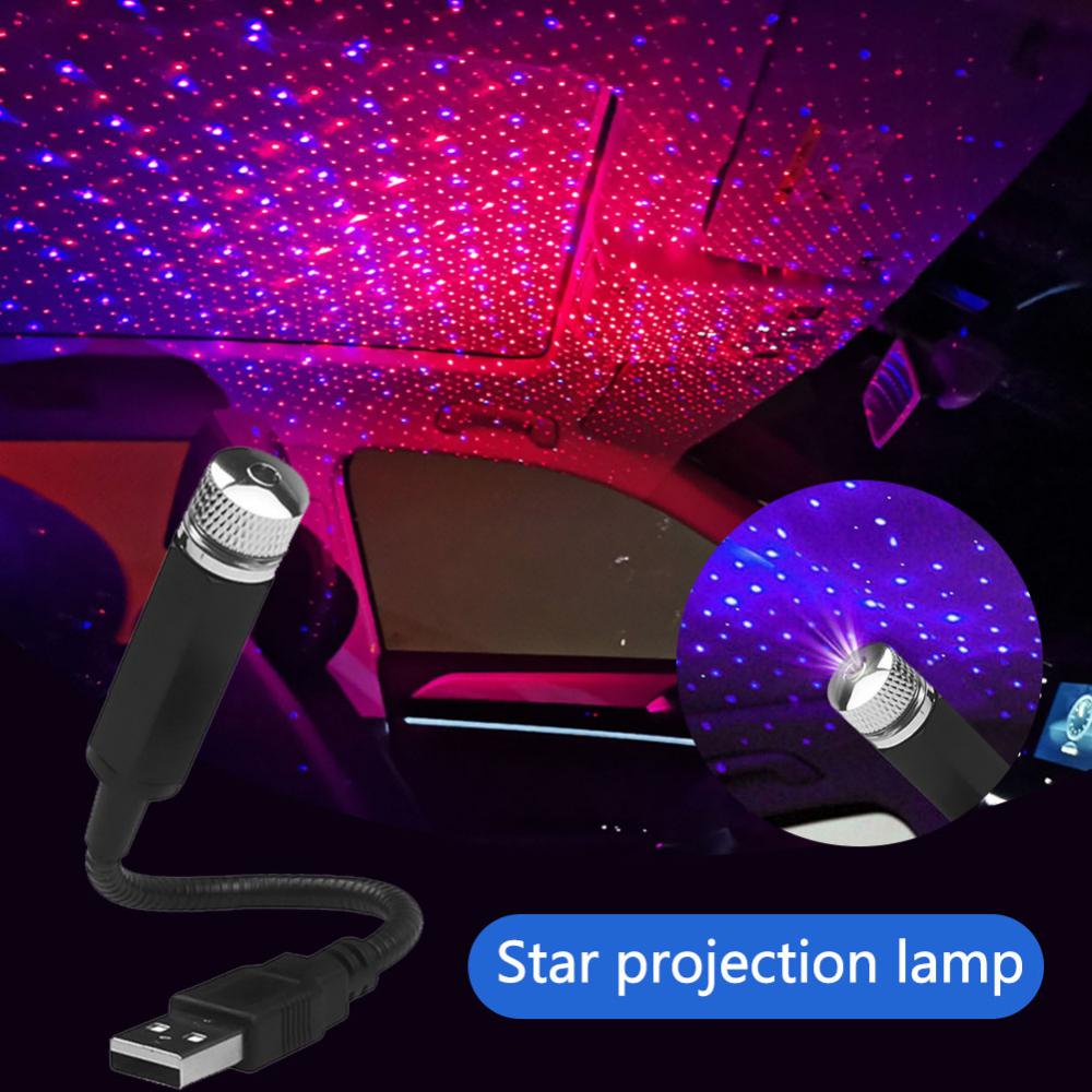 1pc Romantische LED Sternenhimmel Nachtlicht USB Auto Dach Stern Licht Projektor Einstellbare Atmosphäre Galaxy Lampe Für Zimmer Decke