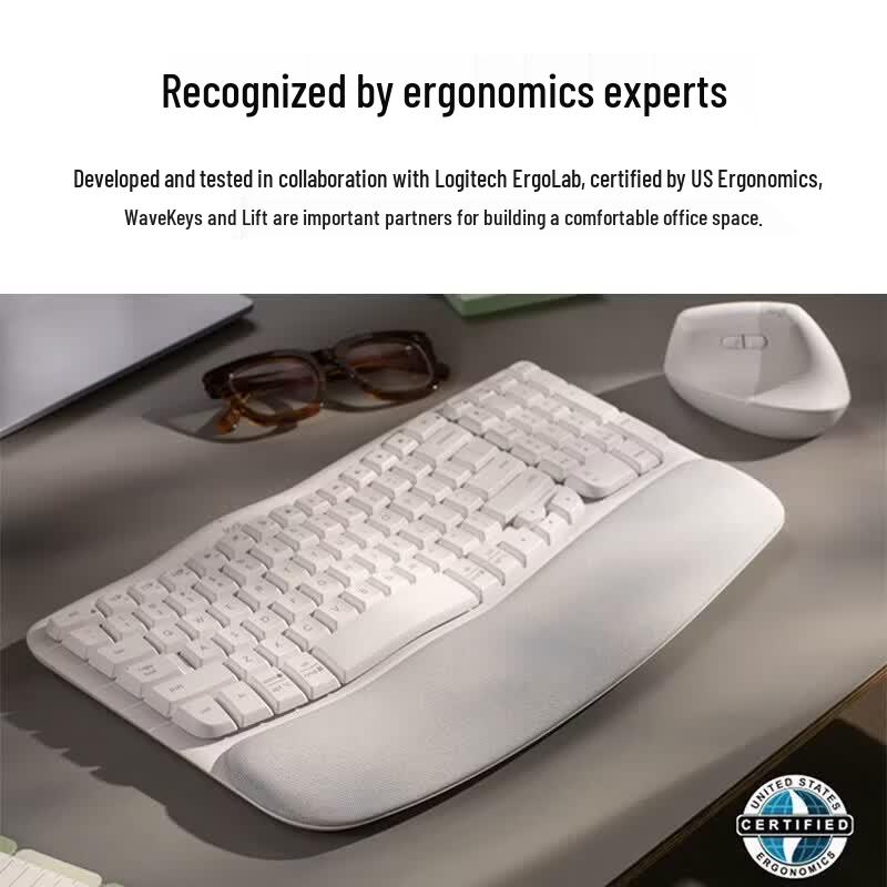 Logitech Wave Combo Wireless Ergonomic Keyboard and Mouse Set