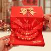 6/8/10 Slots Red Envelope Card Best Wishes Folding Packets Cash Gift Bag Money Bag  New Year Gifts