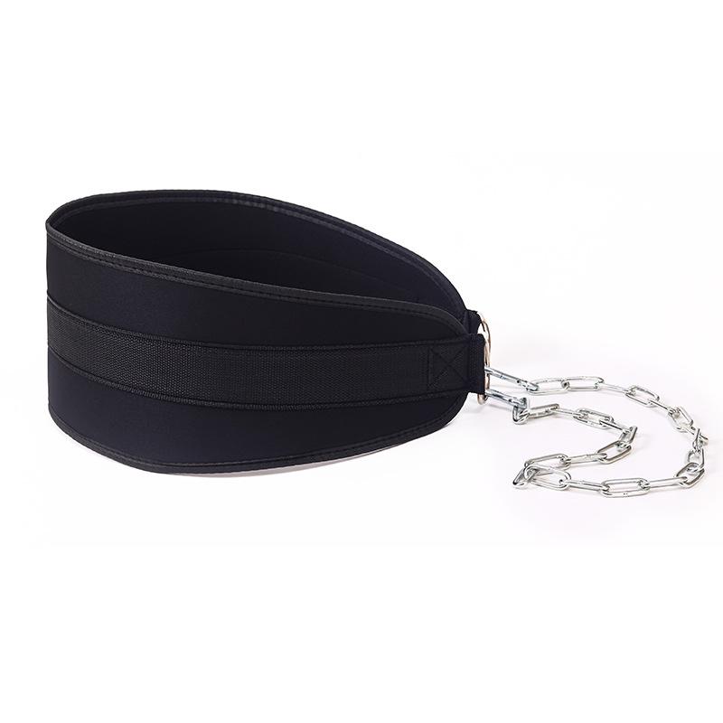 Indoor Weight-Bearing Pull-Up Barbell Plate Waist Belt for Fitness Strength Training