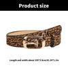 Unique Waist Belt Leopard Print Chain for Cowboy Cowgirl Stylish Buckle Retro Waistband  Waist Chain Belt