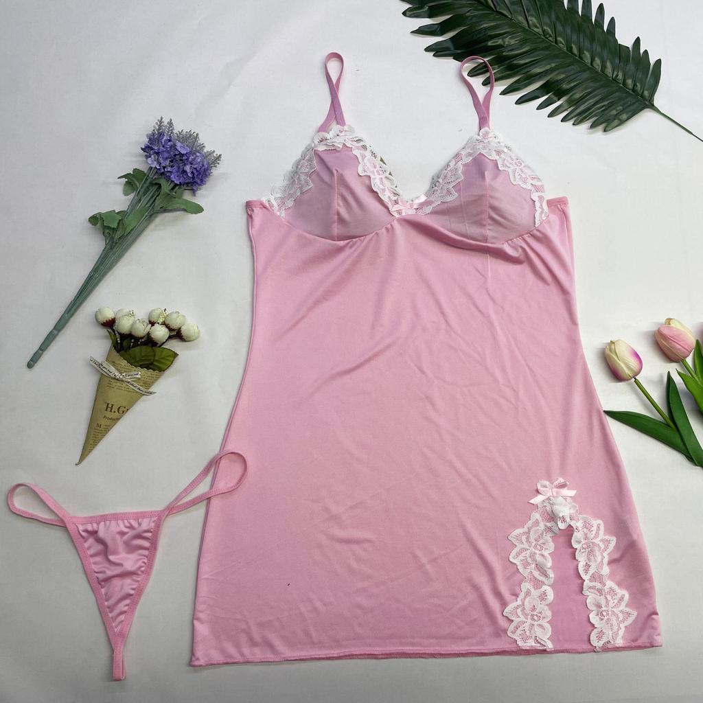 Luxurious Plus Size Lace Camisole Nightgown for Women