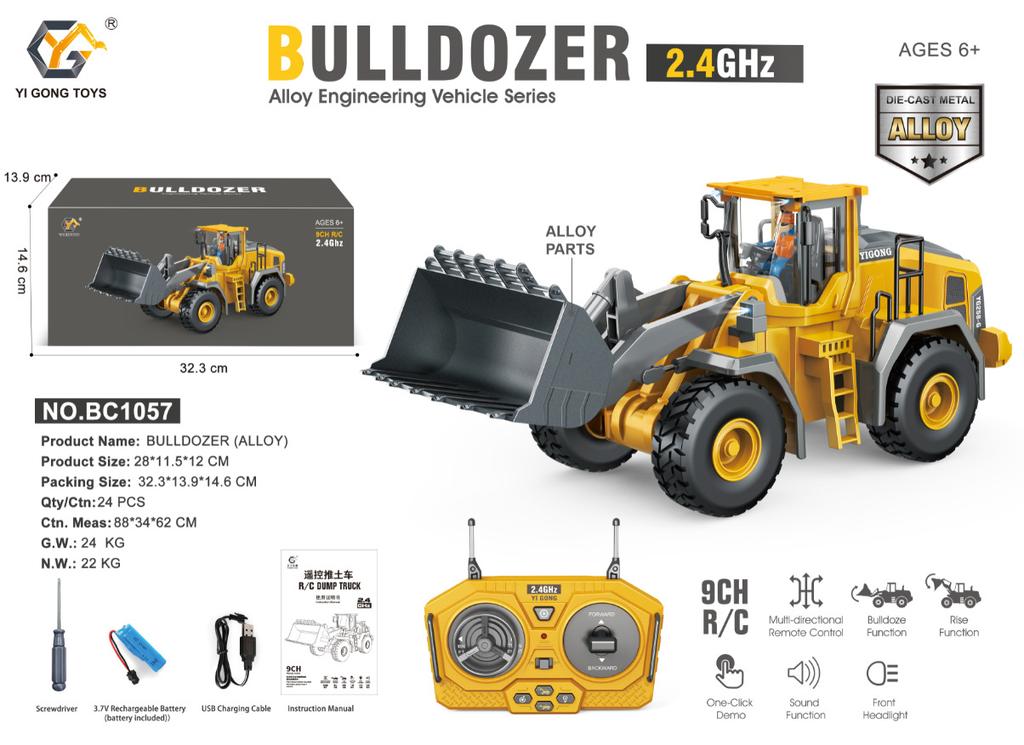 Remote Control Excavator Dump Truck 2.4G Rc Model Car Plaything Professional Alloy Plastic Simulation Construction Vehicle For Kids