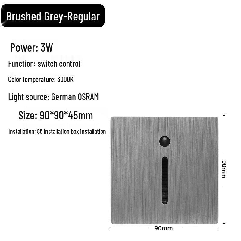 Type 86 Motion Sensor Stair Light for Home & Hotel Corridors