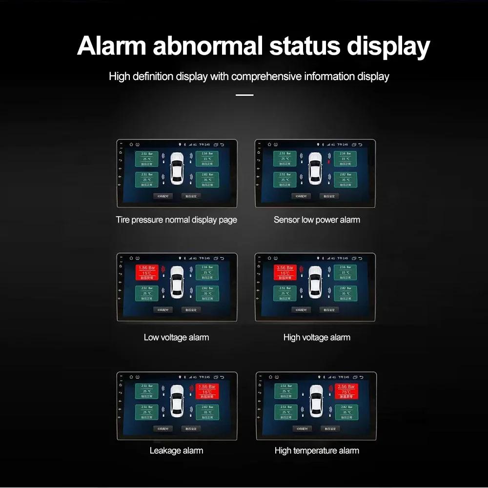 Android TPMS Spare Tyre External Sensor Tire Pressure Monitoring System USB TPMS for Car Navigation Radio DVD Player Detection