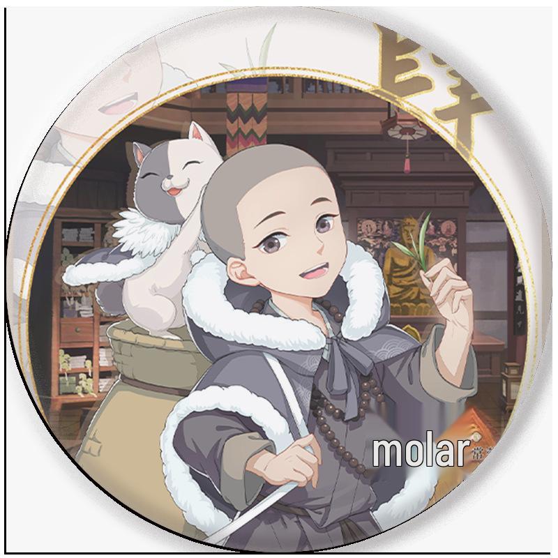 Cartoon Anime Merchandise: Tin Badge, Iron Badge, Brooch, Mirror, Keychain, Pendant from Hundred Demons Record