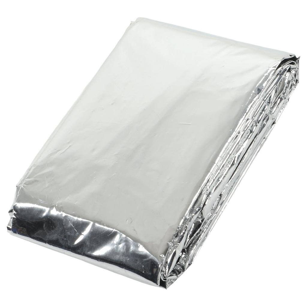 Emergency Ponchos Waterproof Windproof CPP Aluminum Film 0.012mm Thick Silver Reflective Emergency Blankets for Travel