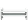 Support de moniteur - vidaXL - 50x27x20 cm - Bois d'ingénierie - Blanc - Ergonomique