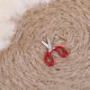 1:12 Dollhouse Mini Metal Red Scissors Simulation Furniture Scissors Model Toys