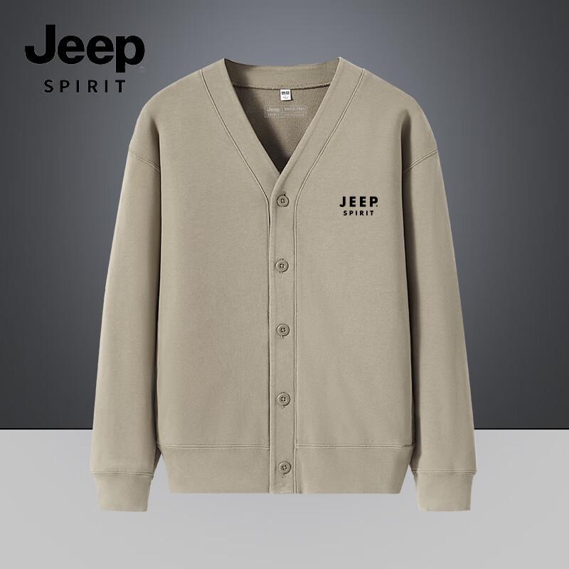 JEEP SPIRIT Men s Heavyweight Full-Zip Cardigan Jacket L