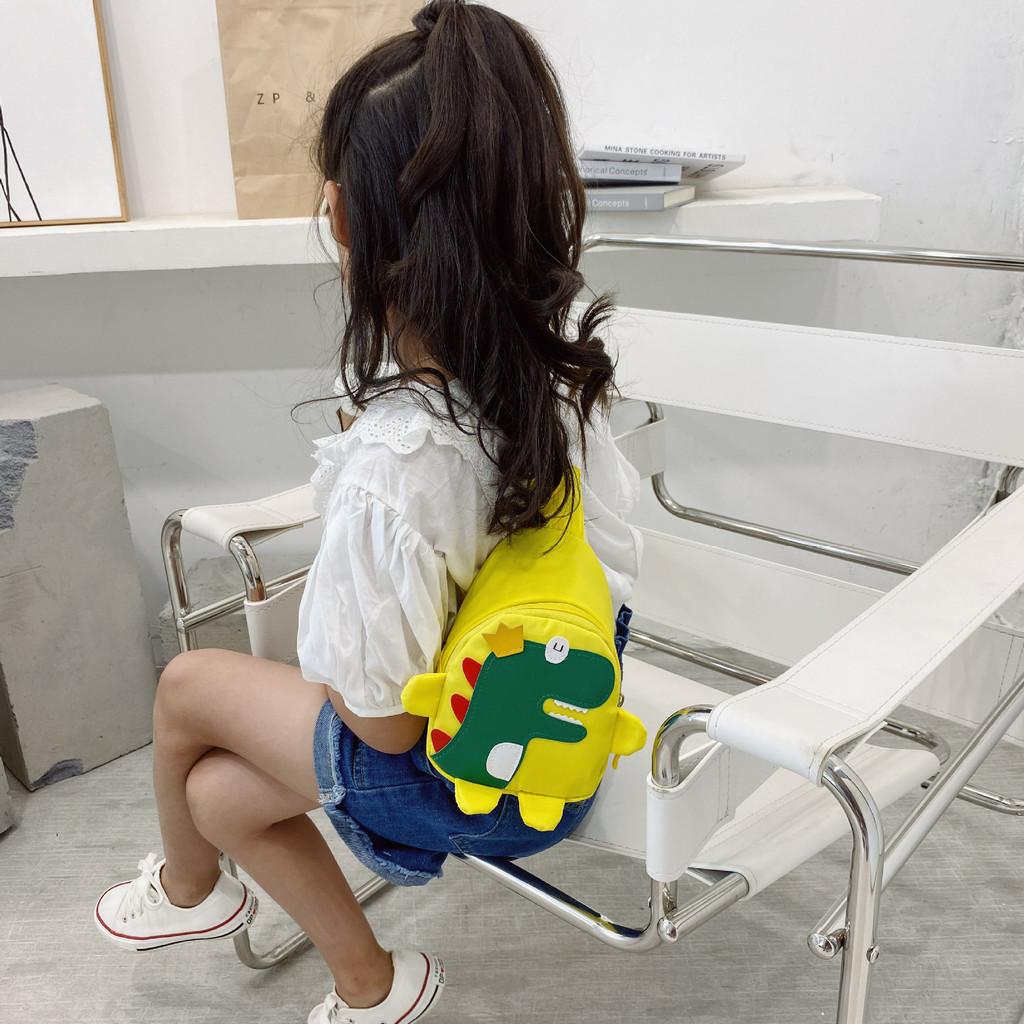 Fashionable Nylon Chest Bag For Boys And Girls In Cute Dinosaur Style For Fun Everyday Adventures