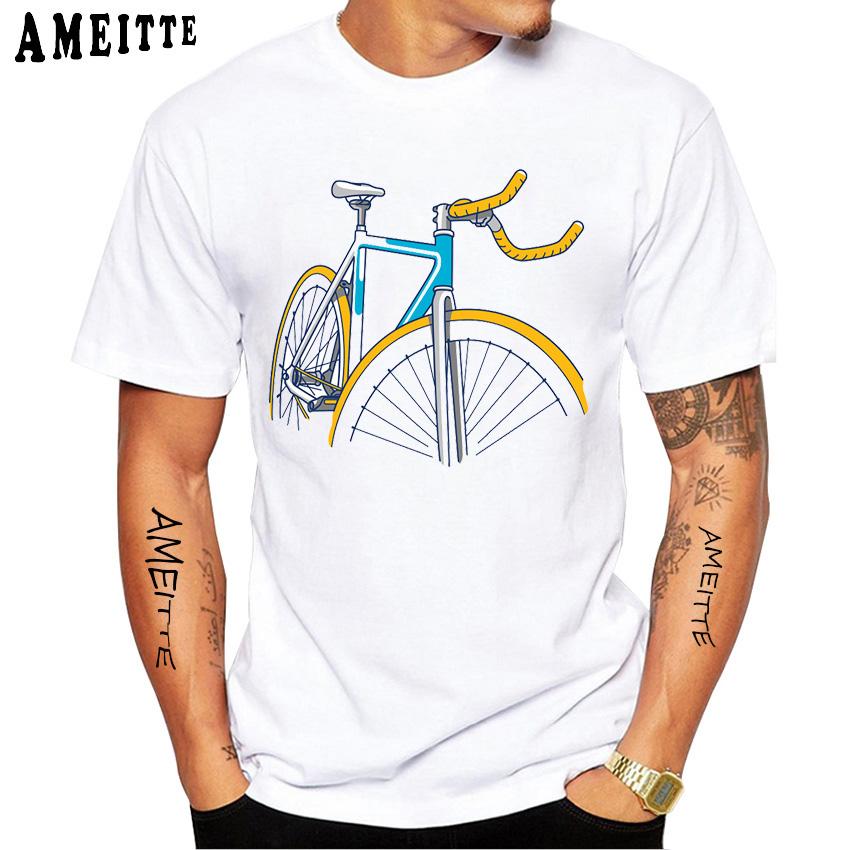 Father Takes Son Ride A Motorcycle Print T-Shirt Summer Men Short Sleeve Funny Bike Soprt White Casual Tops Hip Hop Boy Tees