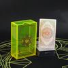 Hexagramm Zitronengelbe Acrylbox Goldfolie Tarot-Set Kartenbrettspiel Kartenspiel Party-Multiplayer-Spiel