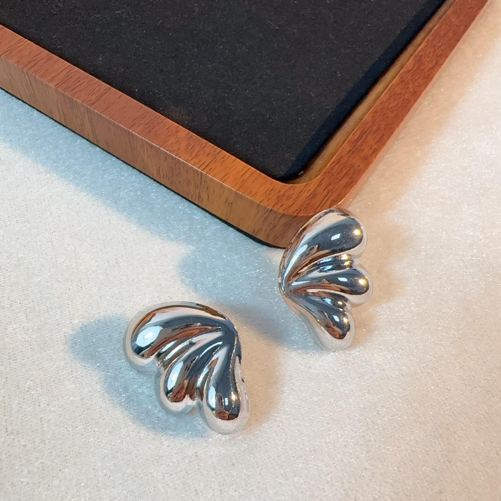 Серьги-пусеты в виде капли воды для женщин, минималистичные изящные украшения, модные преувеличенные аксессуары серебряный