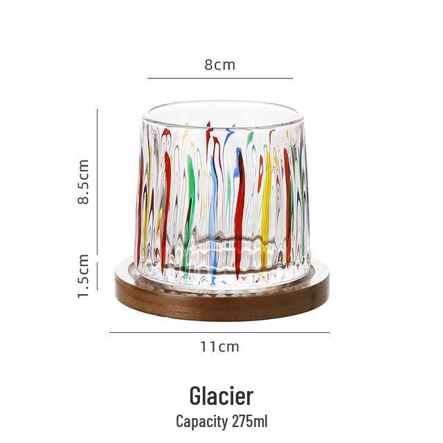 

Hand-Painted Rotating Whiskey and Beer Glass Set