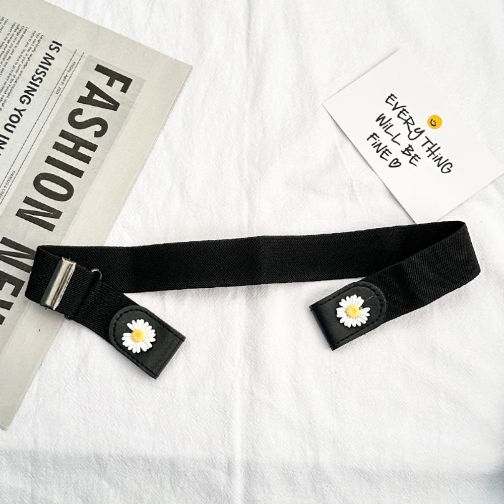 1Pcs Traceless Invisible Elastic Belt Women's Belt Jeans Pants Men's Elastic Belt