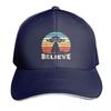 Believe Vintage Alien UFO Retro Sunset Baseball Cap Christmas Hat Rave Cosplay Sunscreen Women Unisexs