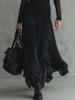Sleek Black Mesh Long Sleeve Dress - Sexy & Elegant European & American Style